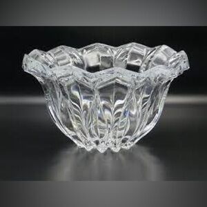 Vintage J G Cristal Durand Calliope Crystal Bowl